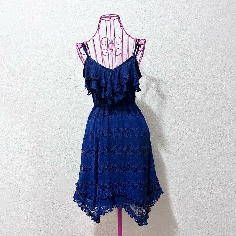 I .N. San Francisco lace dress blue size small